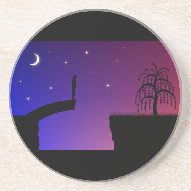 En Grès Dessous de verre du pont cassé (Devant)