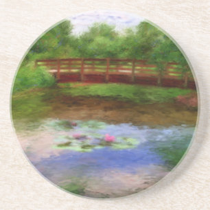 En Grès Dessous de verre du pont de Monet
