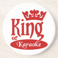 Dessous de verre du roi de Karaoké