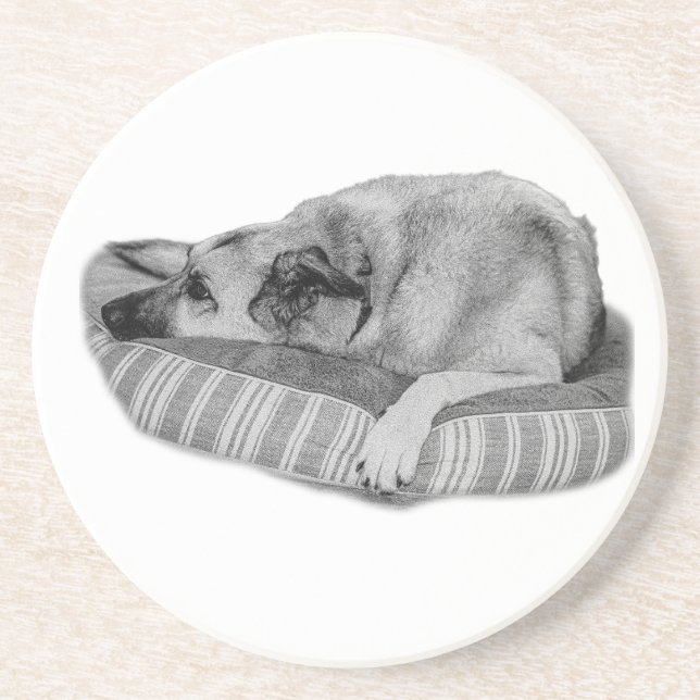 En Grès Dessous de verre Easy Days, Quiet Dog (Devant)