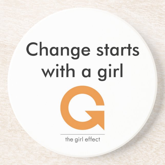 En Grès Dessous de verre - effet de fille (Devant)