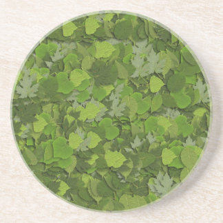 En Grès Dessous de verre Feuille d'été