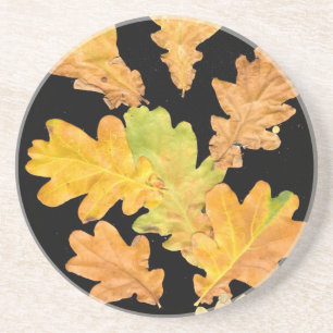 En Grès Dessous de verre Feuilles d'automne