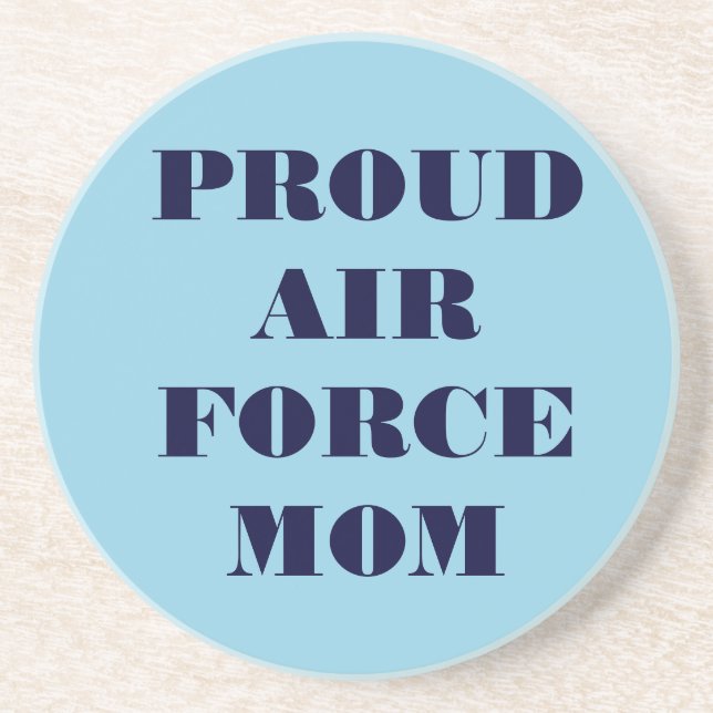 En Grès Dessous de verre Fier Air Force Maman (Devant)