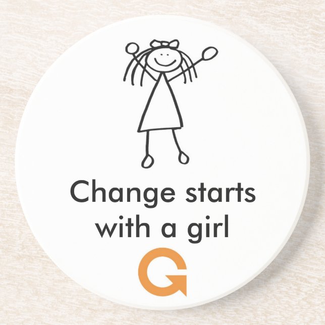 En Grès Dessous de verre - fille (Devant)