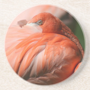 En Grès Dessous de verre Flamant rose