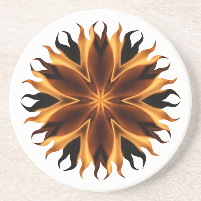 En Grès Dessous de verre Flames (Devant)