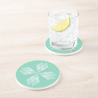 En Grès Dessous de verre - Fleur de pétales de diamant