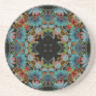 En Grès Dessous de verre floral de Kaleidoscope