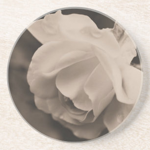 En Grès Dessous de verre Floral de Sepia Rosebud