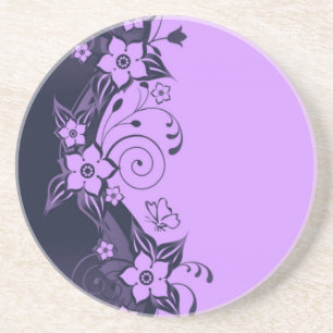 En Grès Dessous de verre floraux
