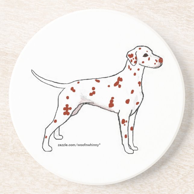 En Grès Dessous de verre : Foie Dalmatien (Devant)