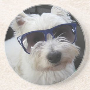 En Grès Dessous de verre frais de Westie
