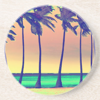 En Grès dessous de verre géniaux de plage