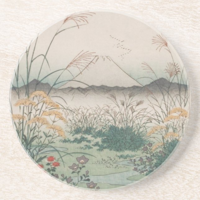 En Grès Dessous de verre Ichiryusai Hiroshige (Devant)