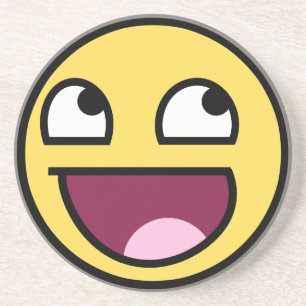 En Grès Dessous de verre impressionnants de visage