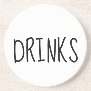 En Grès Dessous de verre inspirés par Dunn de boissons de