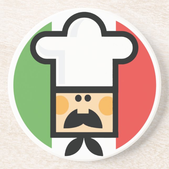 En Grès Dessous de verre italiens d'homme (Devant)