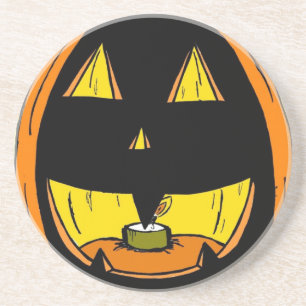 En Grès Dessous de verre Jack o' Lantern