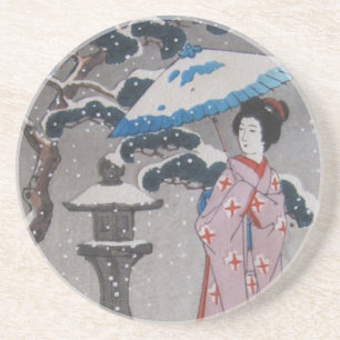 En Grès Dessous de verre japonais