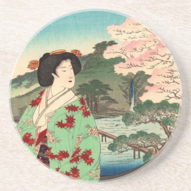 En Grès Dessous de verre japonais (Devant)