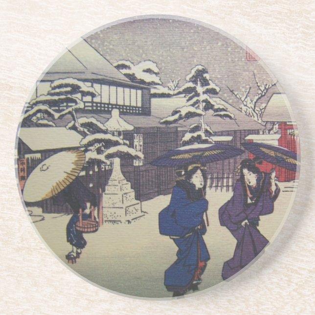 En Grès Dessous de verre japonais (Devant)