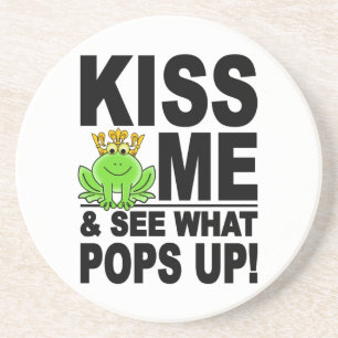 En Grès Dessous de verre KISS ME Frog