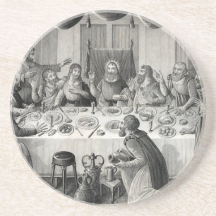 En Grès dessous de verre "La Dernière soupe"