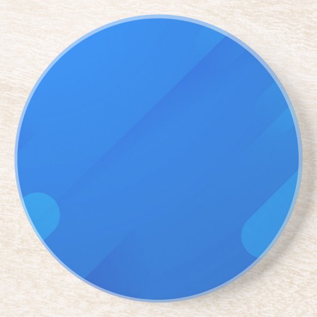 En Grès Dessous de verre Lignes bleues dynamiques (Devant)