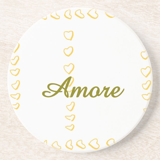 En Grès Dessous de verre mariage Sandstone (Devant)