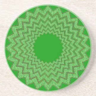 En Grès Dessous de verre - Médaillon Zigzag