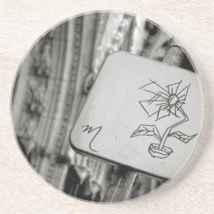 En Grès Dessous de verre modernes de fleur