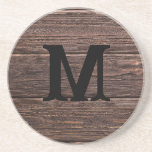En Grès Dessous de verre Monogramme personnalisé