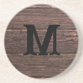 En Grès Dessous de verre Monogramme personnalisé