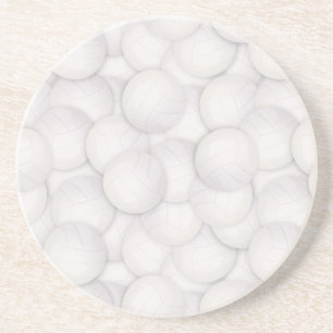 En Grès Dessous de verre Motif de volley-ball