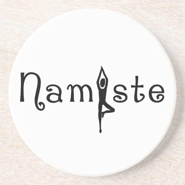 En Grès Dessous de verre Namaste (Devant)