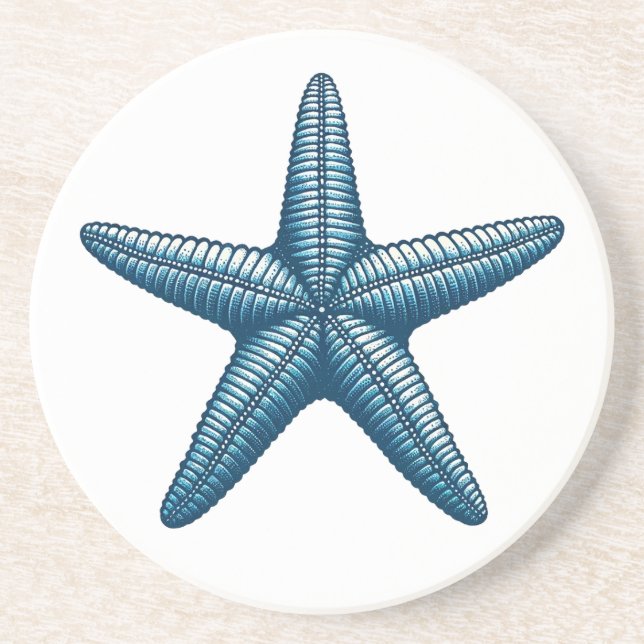 En Grès Dessous de verre nautique Starfish (Devant)