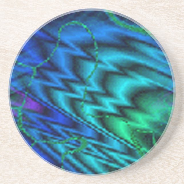 En Grès Dessous de verre Northern Lights (Devant)