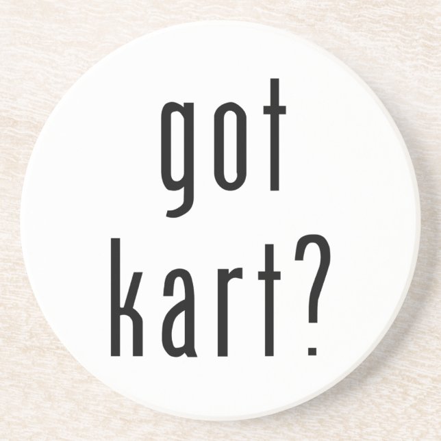 En Grès dessous de verre obtenus de kart (Devant)