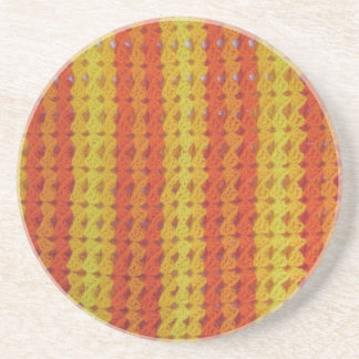 En Grès Dessous de verre - Orange afghan