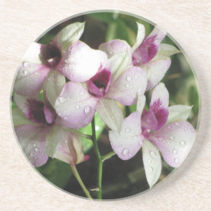 En Grès Dessous de verre Orchideas