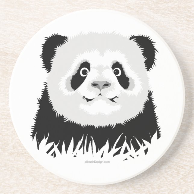 En Grès Dessous de verre Panda Bear (Devant)