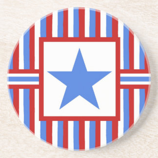En Grès Dessous de verre patriotiques américains d'art