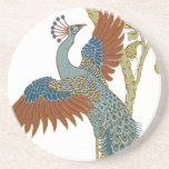 En Grès Dessous de verre Peacock vintages<br><div class="desc">Dessous de verre de mariage - pour changer de couleur arrière - plan cliquez sur personnaliser - cliquez sur modifier - sélectionnez l'outil dernier dans la liste déroulante et choisissez une couleur affichée ou insérez votre propre code hexadécimal RVB pour votre couleur de mariage personnalisée - pour changer de couleur...</div>