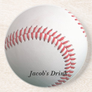 En Grès Dessous de verre personnalisables de base-ball