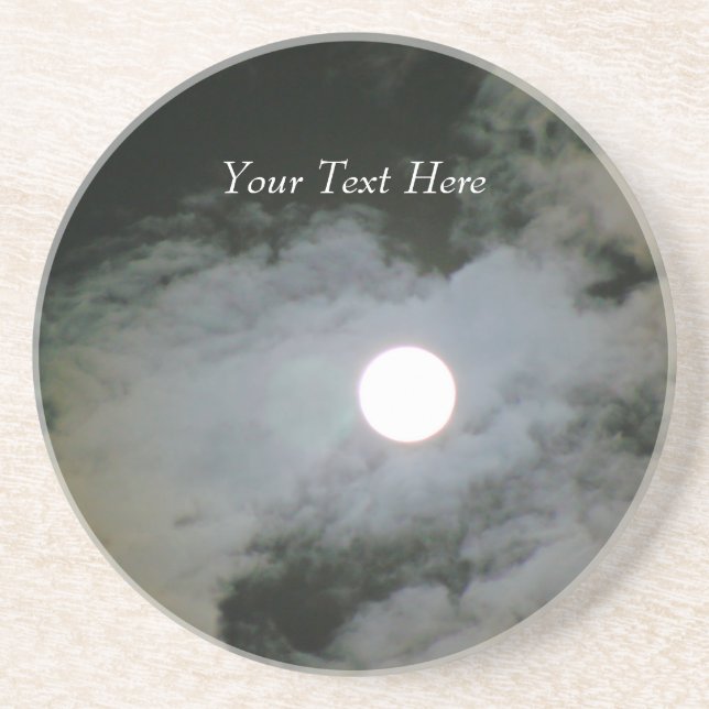 En Grès Dessous de verre personnalisables de boissons de (Devant)