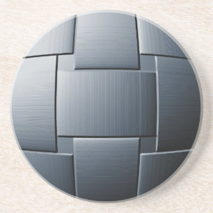 En Grès dessous de verre personnalisé "Ball of Steel"