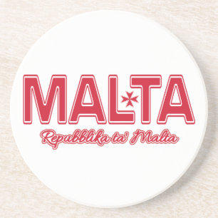 En Grès DESSOUS DE VERRE personnalisé MALTA