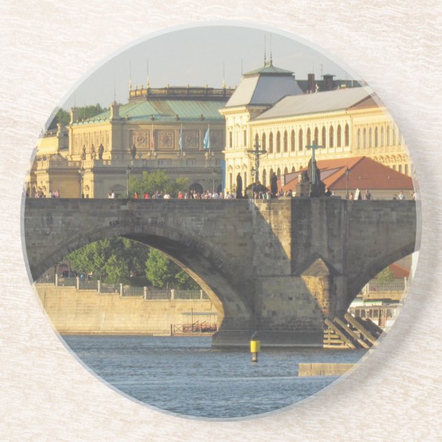 En Grès Dessous de verre personnalisé Prague / Praha (Devant)