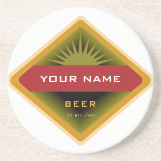 En Grès Dessous de verre personnalisés de bière